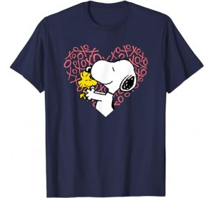 Peanuts - Snoopy Woodstock XO Heart T-Shirt